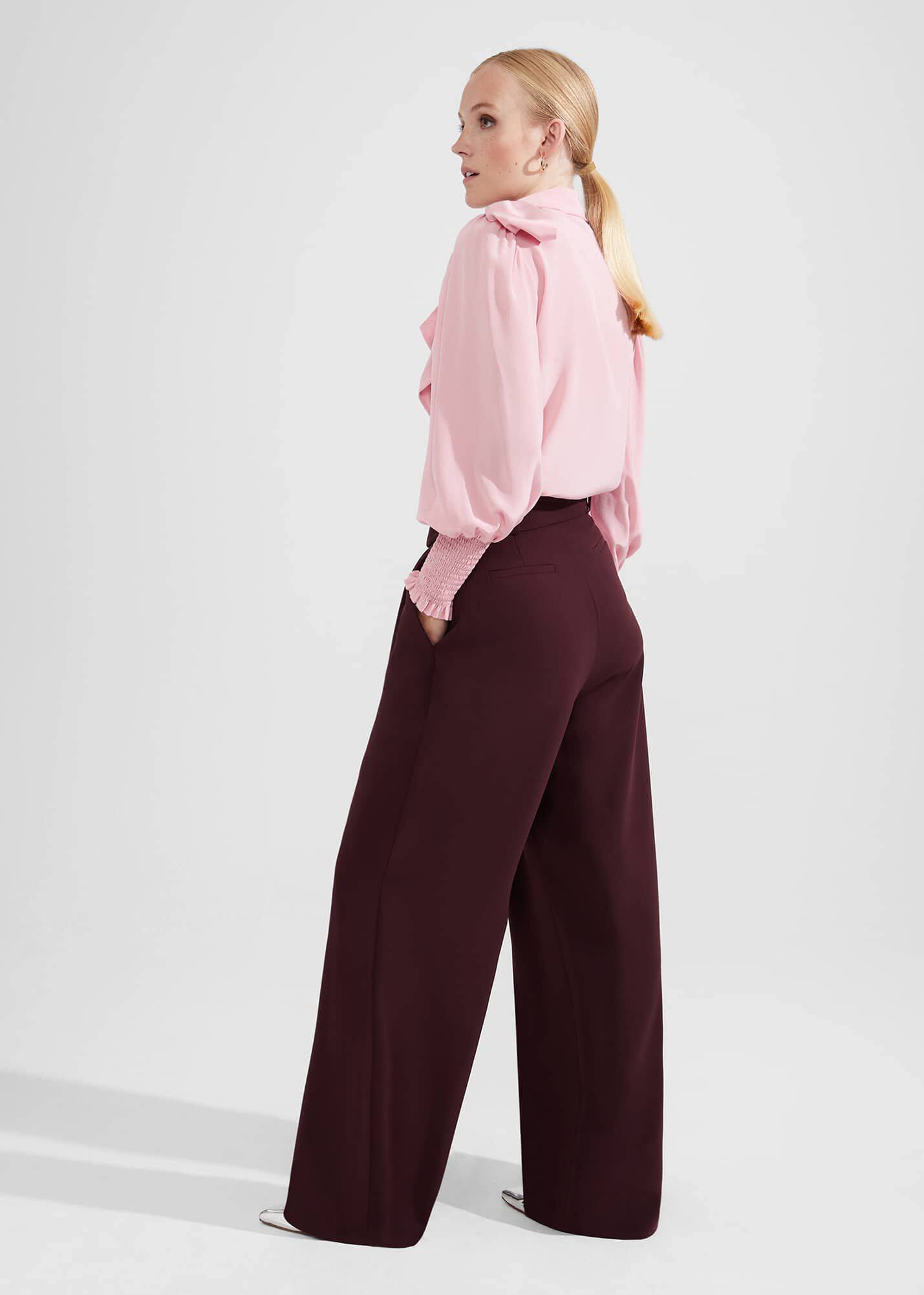 Hobbs wide leg trousers store