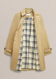 Vivienne Shower Resistant Trench Coat, Fawn Beige, hi-res