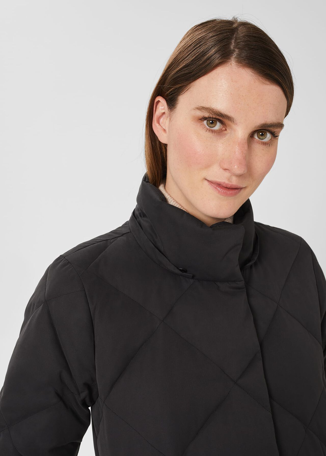 Loren Puffer Jacket With Hood, Washed Black, hi-res