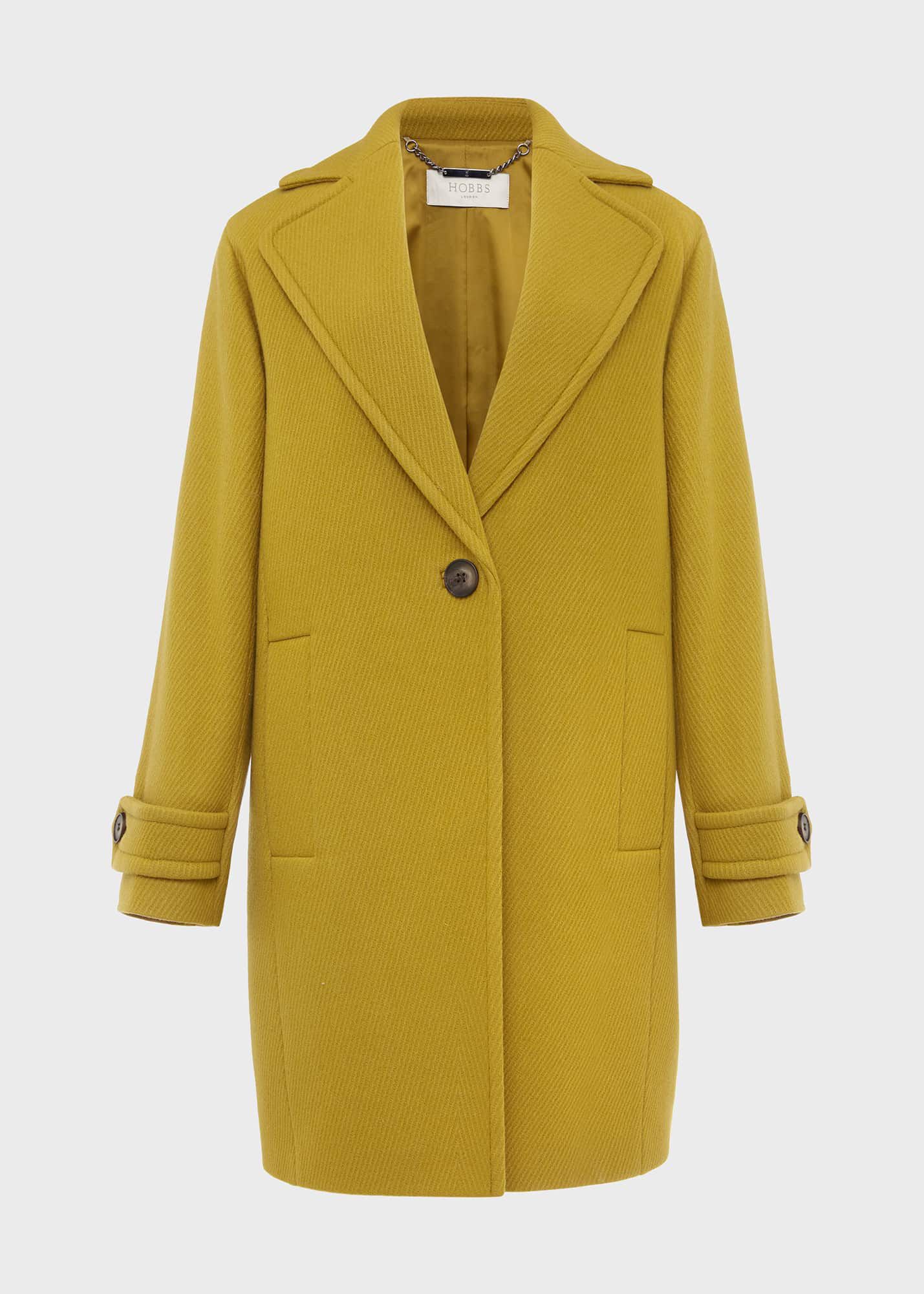 Hobbs yellow top coat