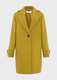 Carmina Wool Blend Coat, Light Ochre, hi-res