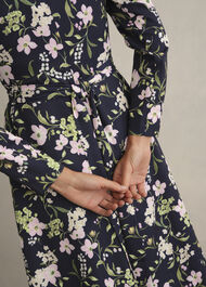 Sabine Floral Tie Dress, Midnight Multi, hi-res