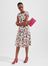 Tia Embroidered Dress, Pale Pink Multi, hi-res