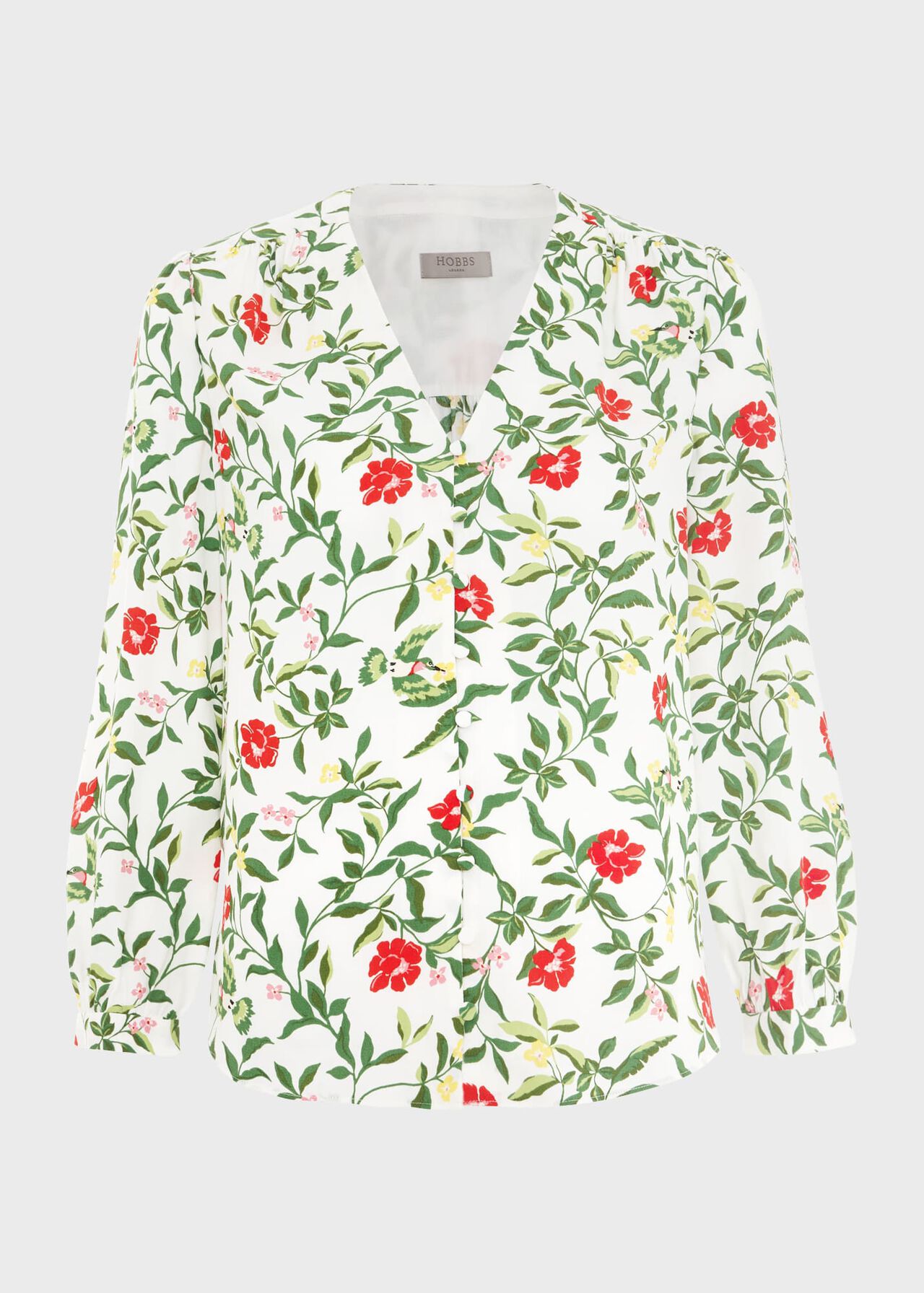 Florence Blouse, Ivory Multi, hi-res