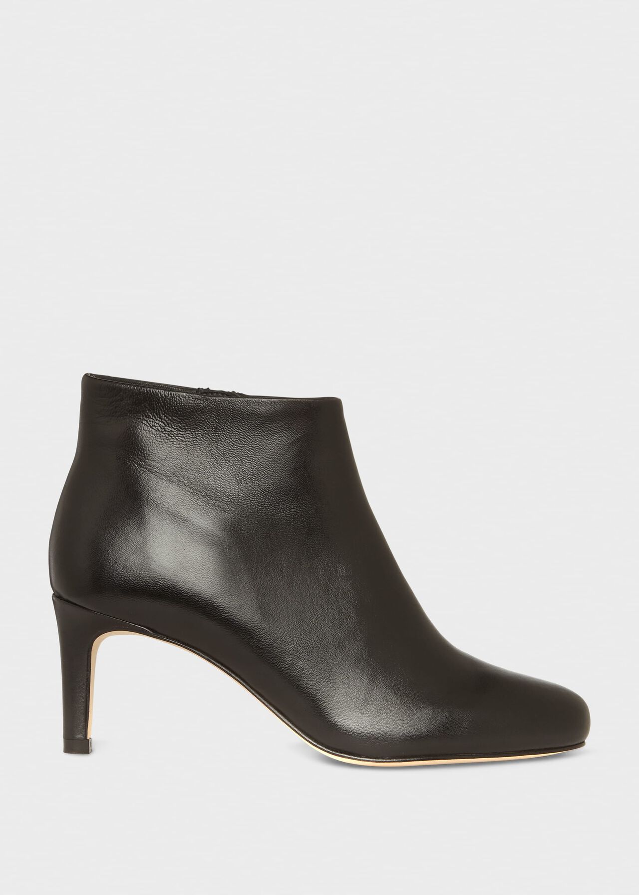 Lizzie Leather Ankle Boots, Black, hi-res