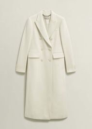 Juniper Wool Coat, Ivory, hi-res