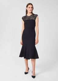 Cecilia Shift Dress, Navy, hi-res