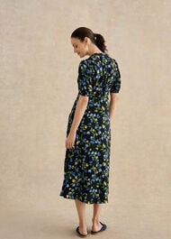 Petite Sidonie Dress, Navy Multi, hi-res