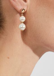 Clarissa Earrings, Gold, hi-res