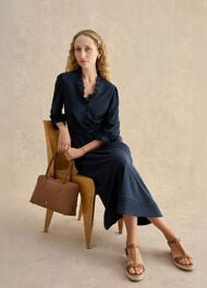 Arya Jersey Dress, True Navy, hi-res