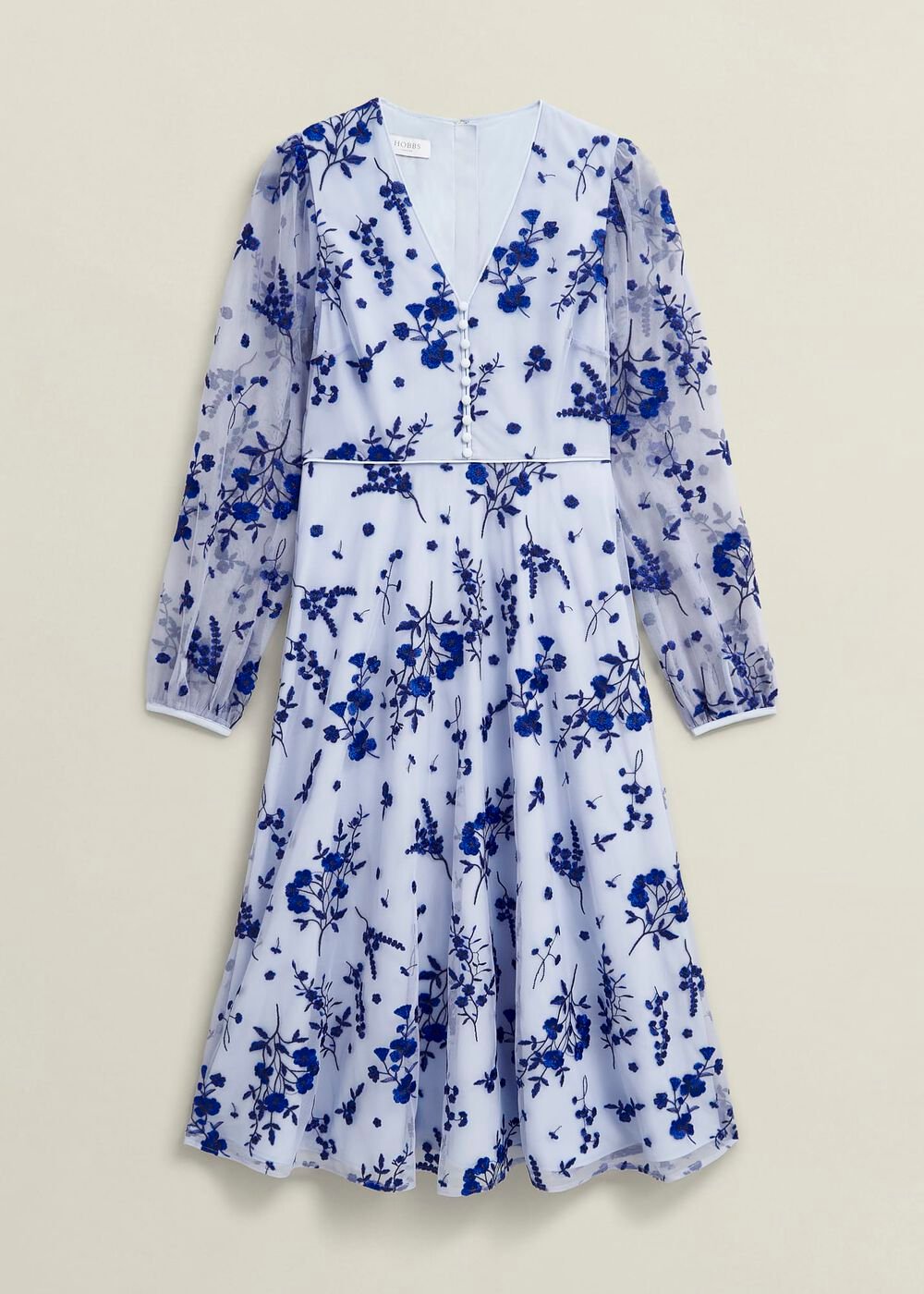 Ella Embroidered Dress, Midnight Blue, hi-res
