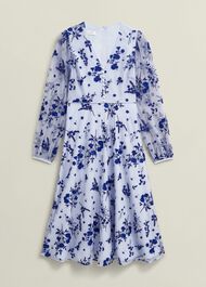 Ella Embroidered Dress, Midnight Blue, hi-res