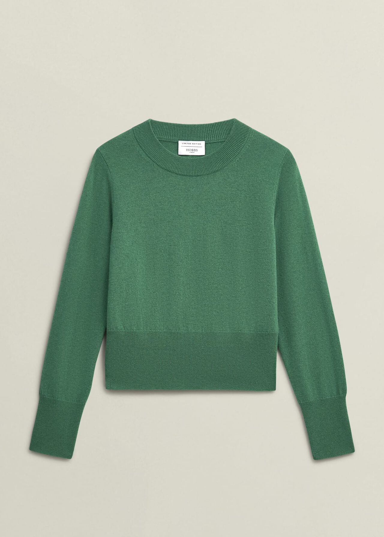 Tresco Wool Cashmere Sweater, Viridian Green, hi-res