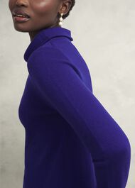 Audrey Wool Cashmere Jumper, Cobalt Blue, hi-res