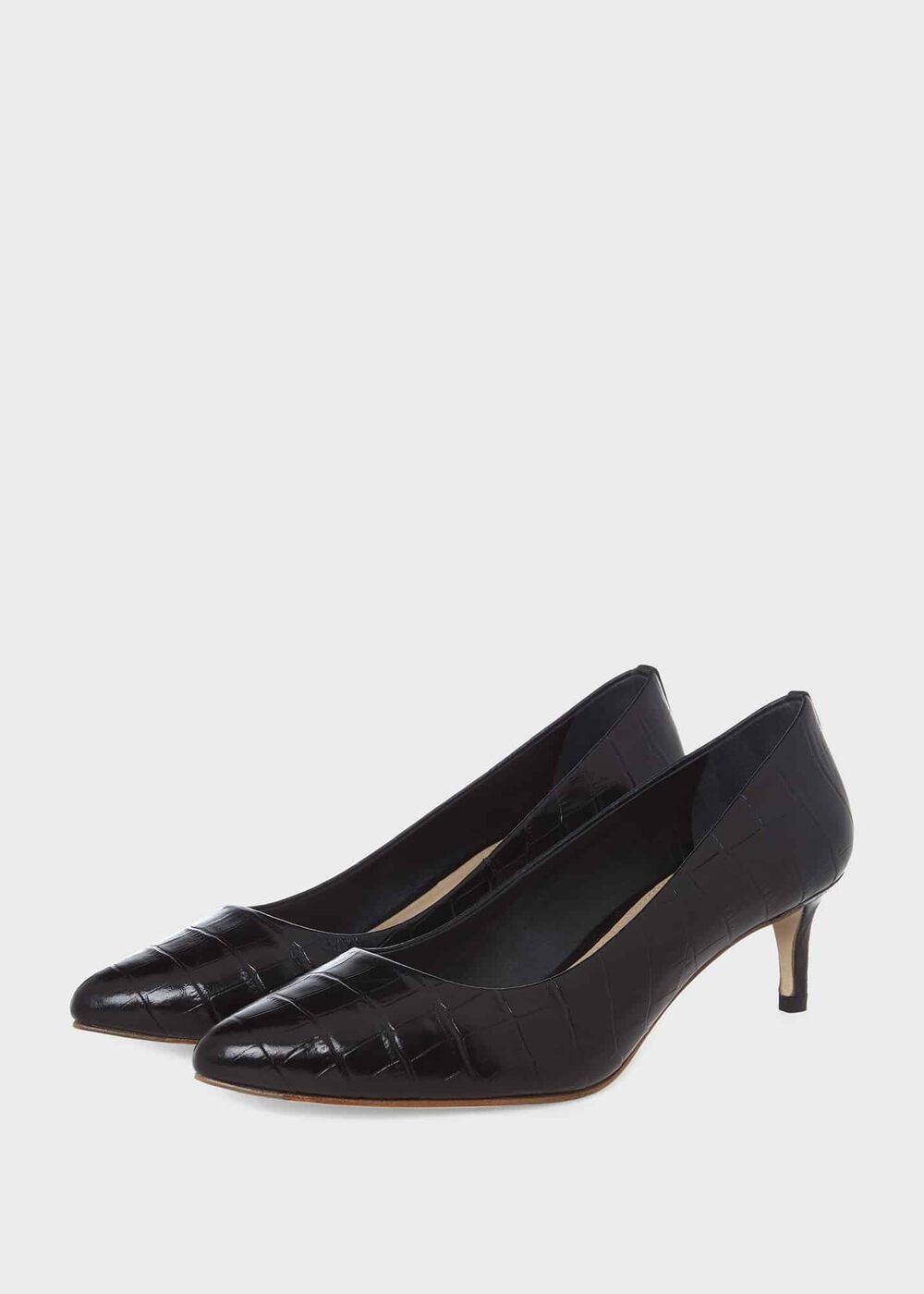 Emma Court Shoes, Black, hi-res