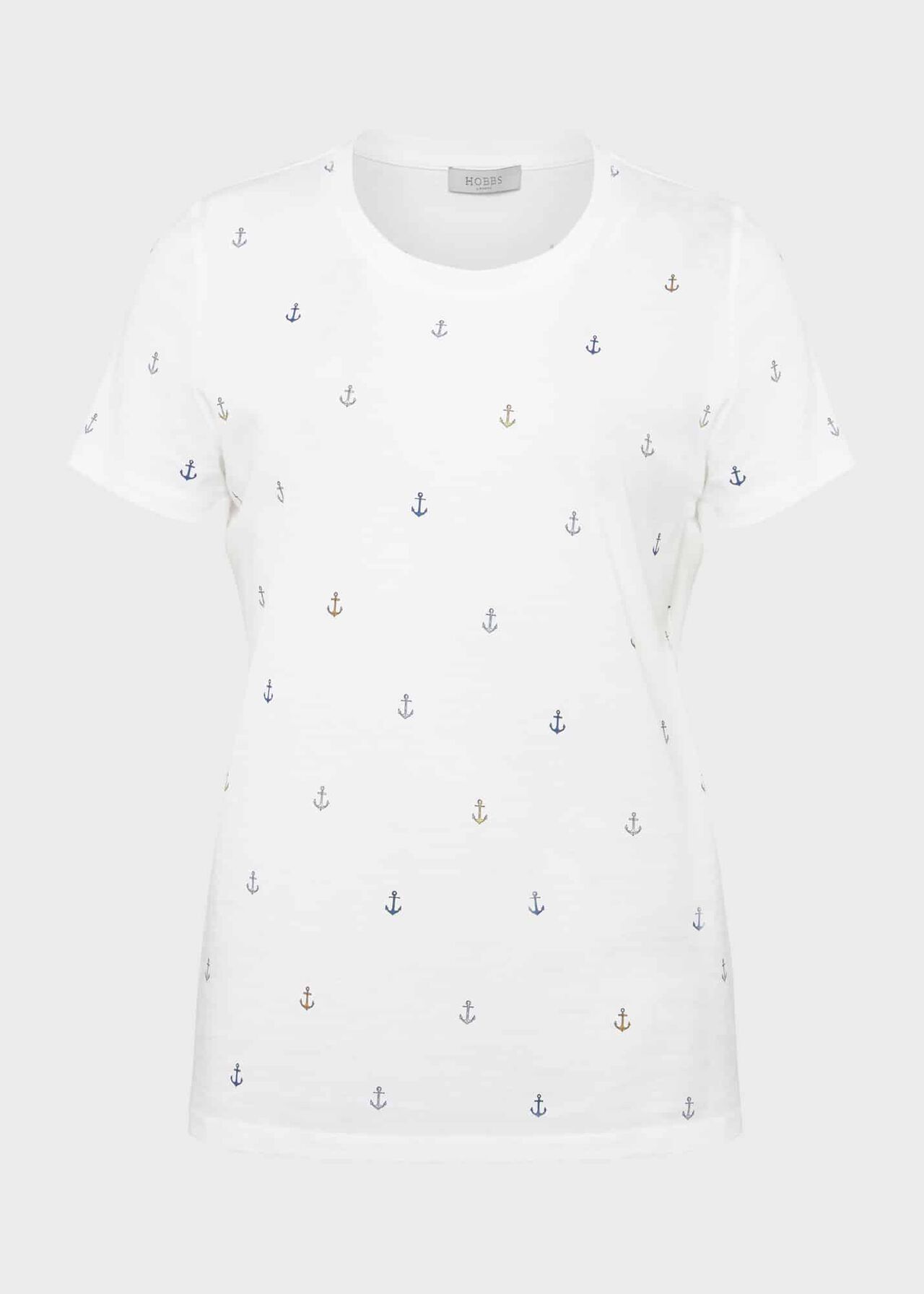 Pixie Cotton Printed T-Shirt, White Multi, hi-res