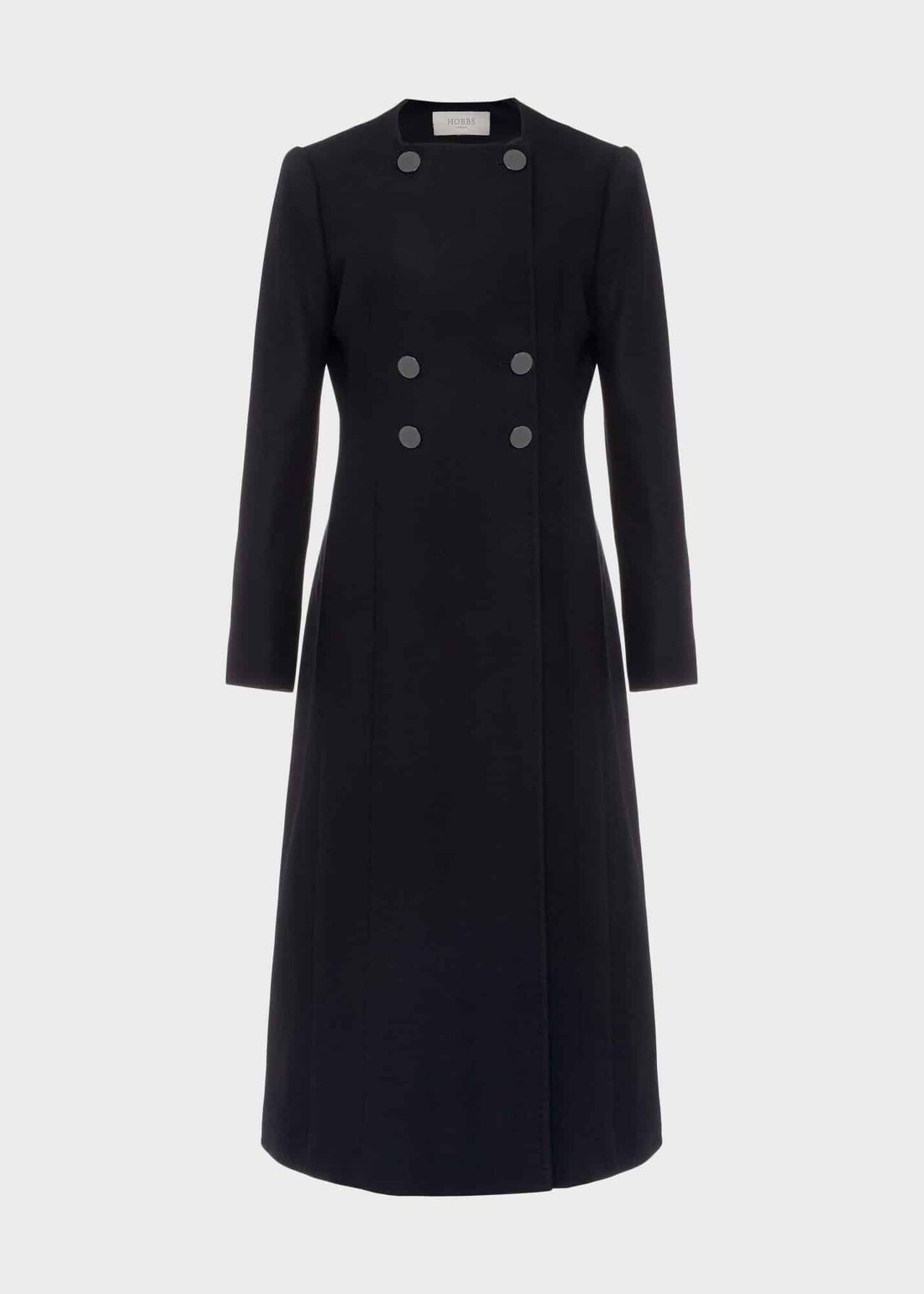 Lalena Wool Blend Coat, Black, hi-res