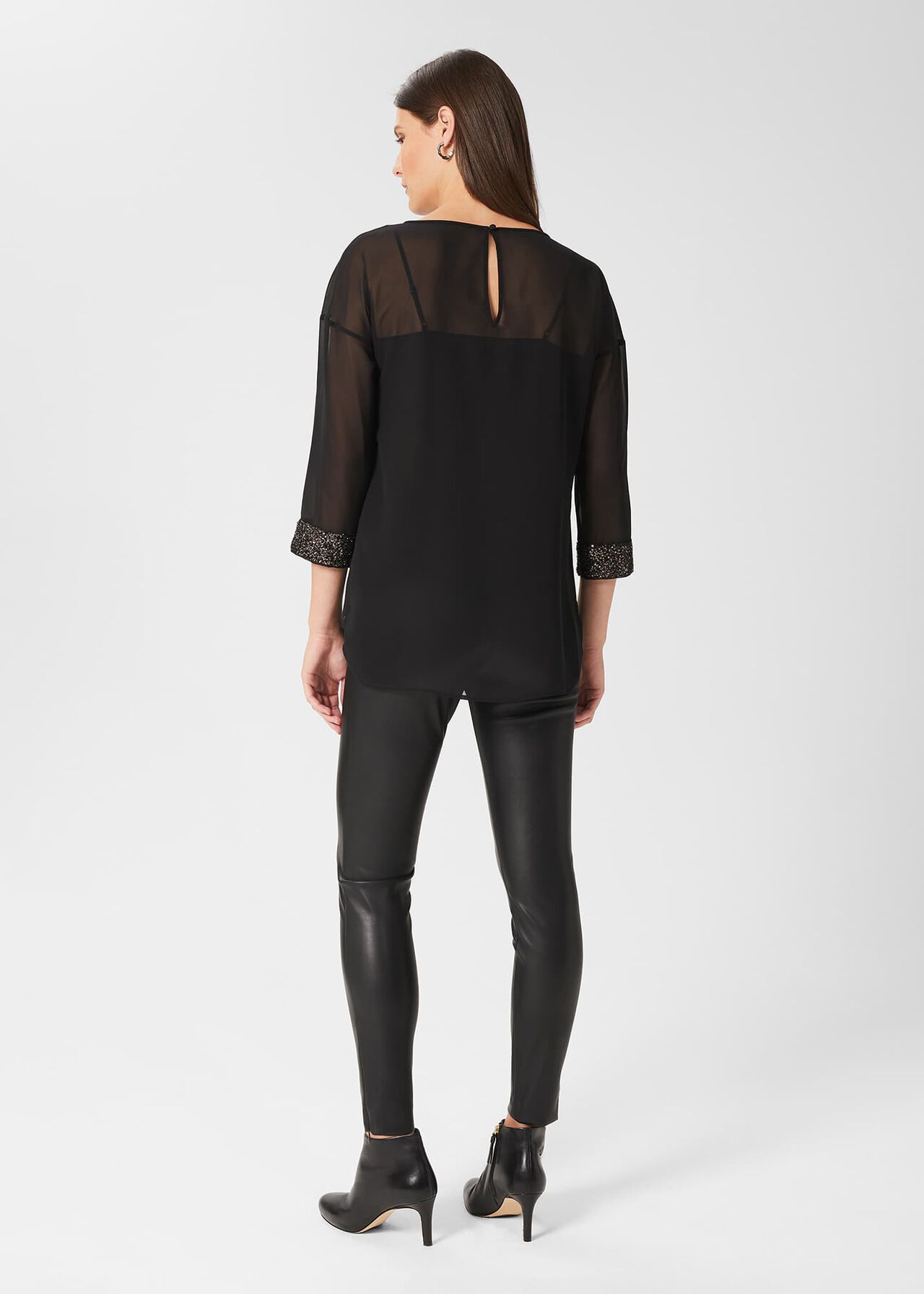 Carey Faux Leather Legging, Black, hi-res