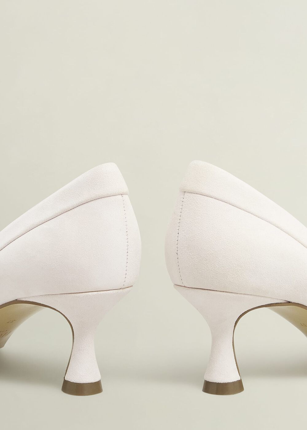 Faye Suede Court Shoes, Pale Pink, hi-res