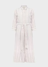 Ciara Linen Dress, Ivory Multi, hi-res