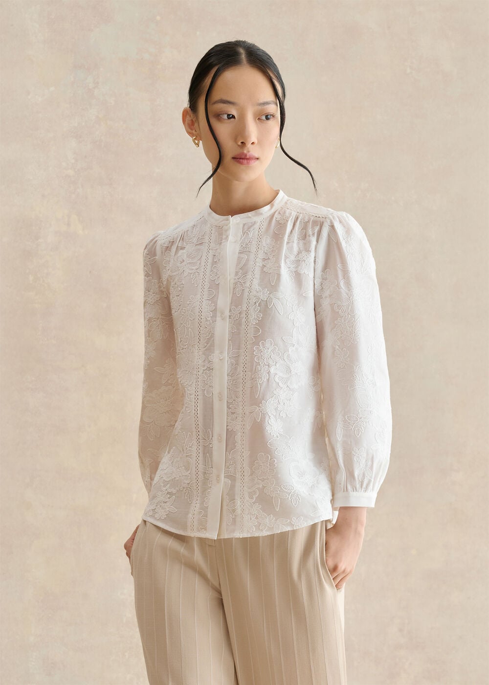 Fallon Cotton Embroidery Blouse