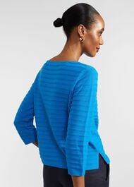 Nellie Cotton Jumper, Celadon Blue, hi-res