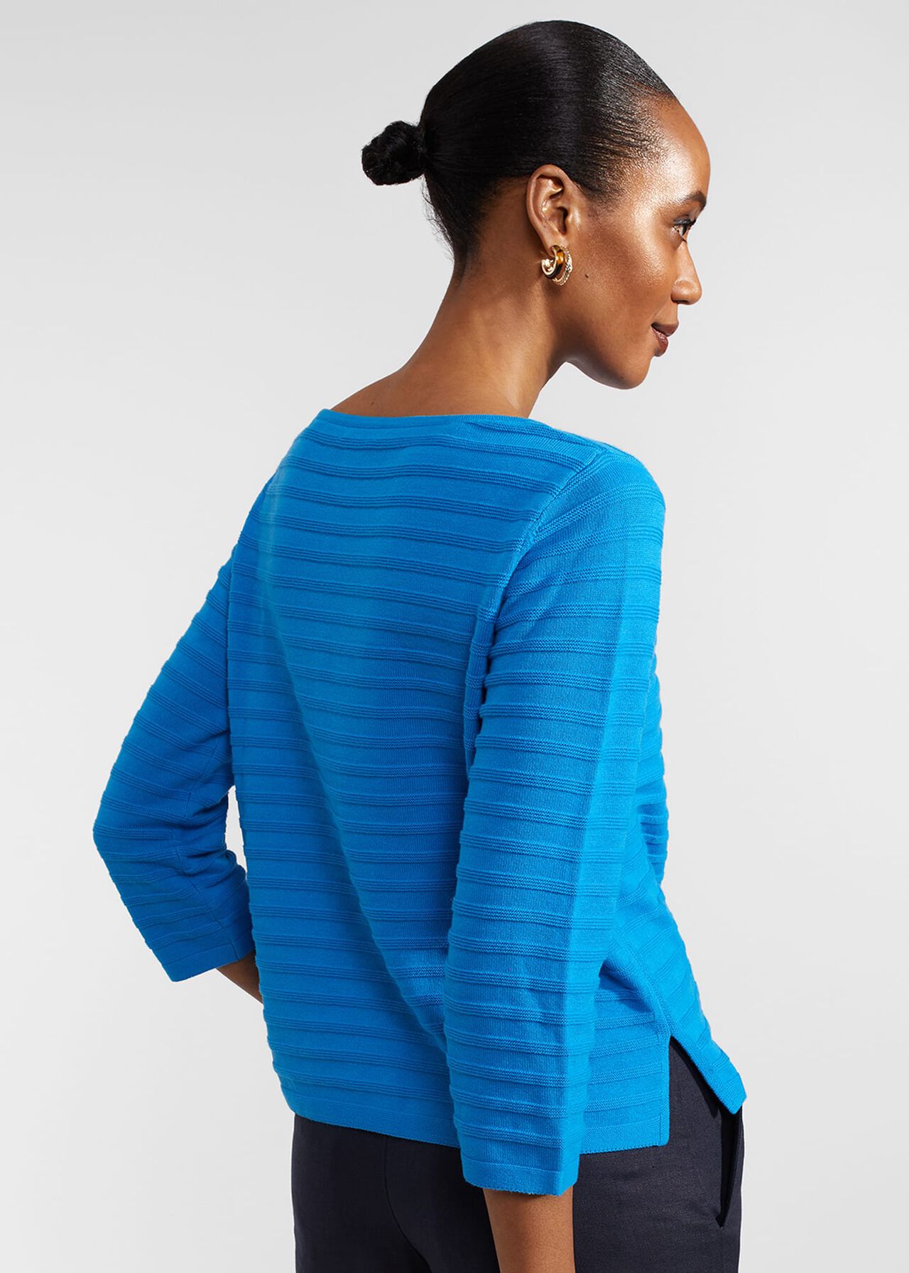 Nellie Cotton Sweater, Celadon Blue, hi-res