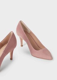 Elouise Suede Stiletto Court Shoes, Dusky Pink, hi-res