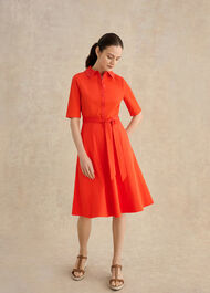 Loretta Dress, Tomato Red, hi-res