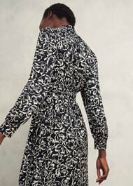 Petite Cynthia Dress, Black Cream, hi-res