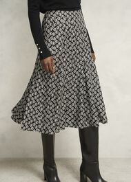 Roxanne Skirt, Black Cream, hi-res