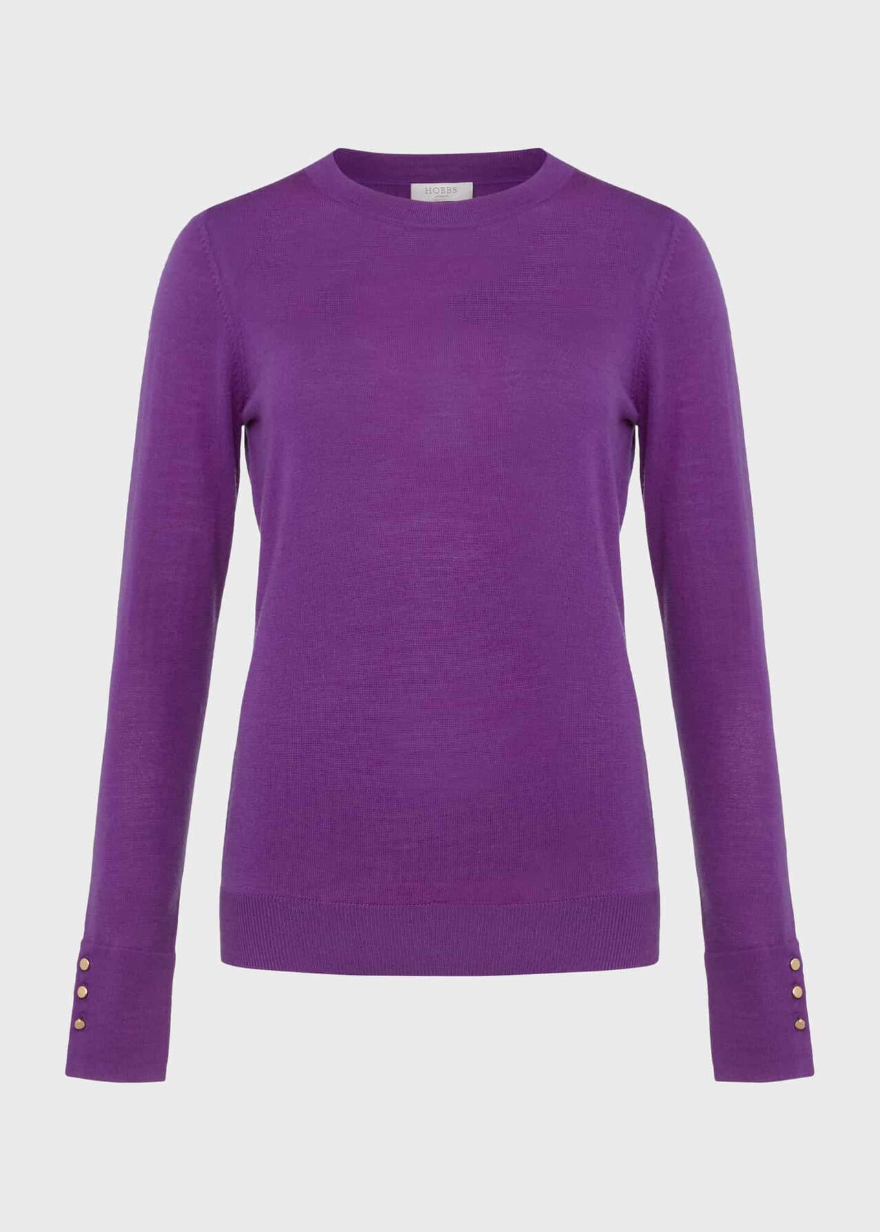 Penny Merino Wool Sweater, Purple, hi-res