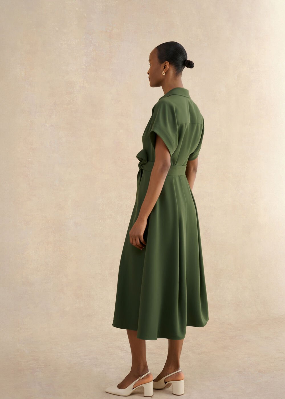 Woodall Dress, Olive Green, hi-res