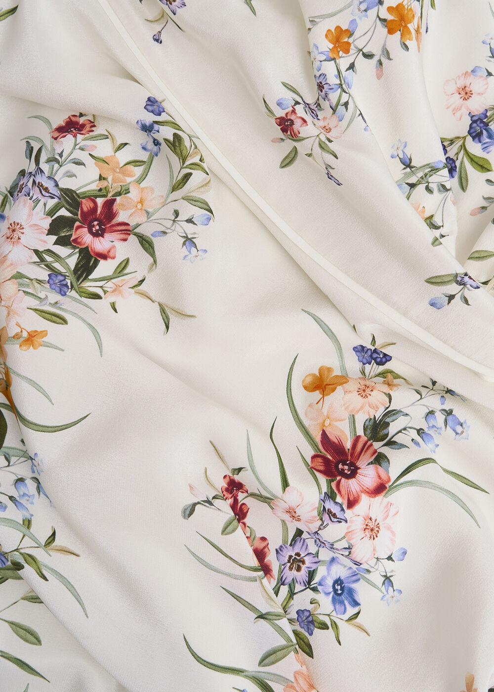 Wisley Silk Dress, Ivory Multi, hi-res