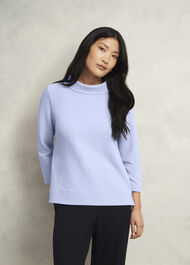 Betsy Textured Top, Lavender Blue, hi-res