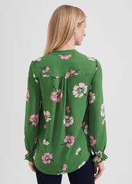 Sutton Blouse, Pea Green Multi, hi-res