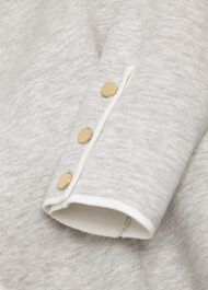 Darcy Knitted Jacket , Grey Ivory, hi-res