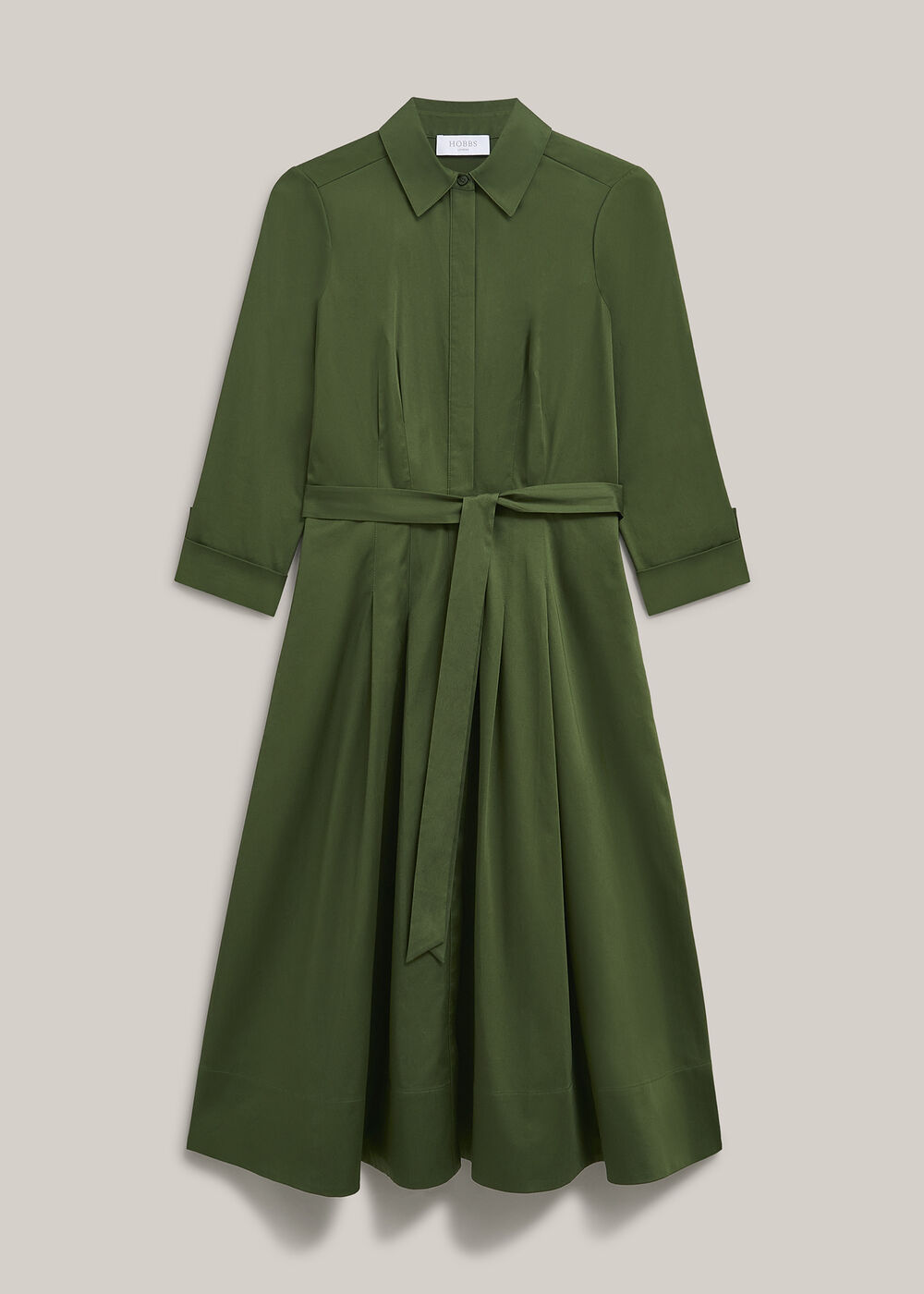Brigitta Midi Dress, Pine Green, hi-res