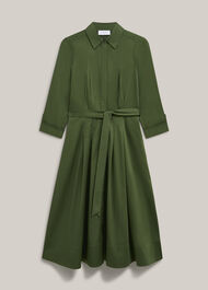Brigitta Midi Dress, Pine Green, hi-res