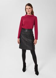 Laurie Wool Cashmere Jumper, Rich Berry Red, hi-res