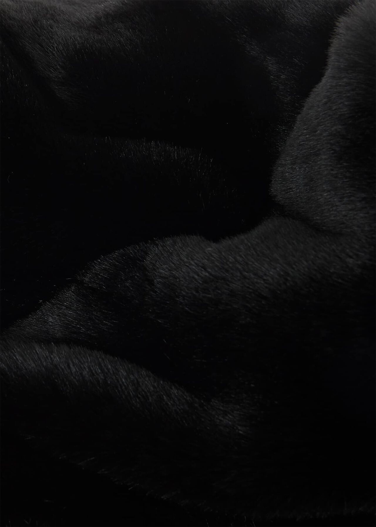 Florence Fur Coat, Black, hi-res