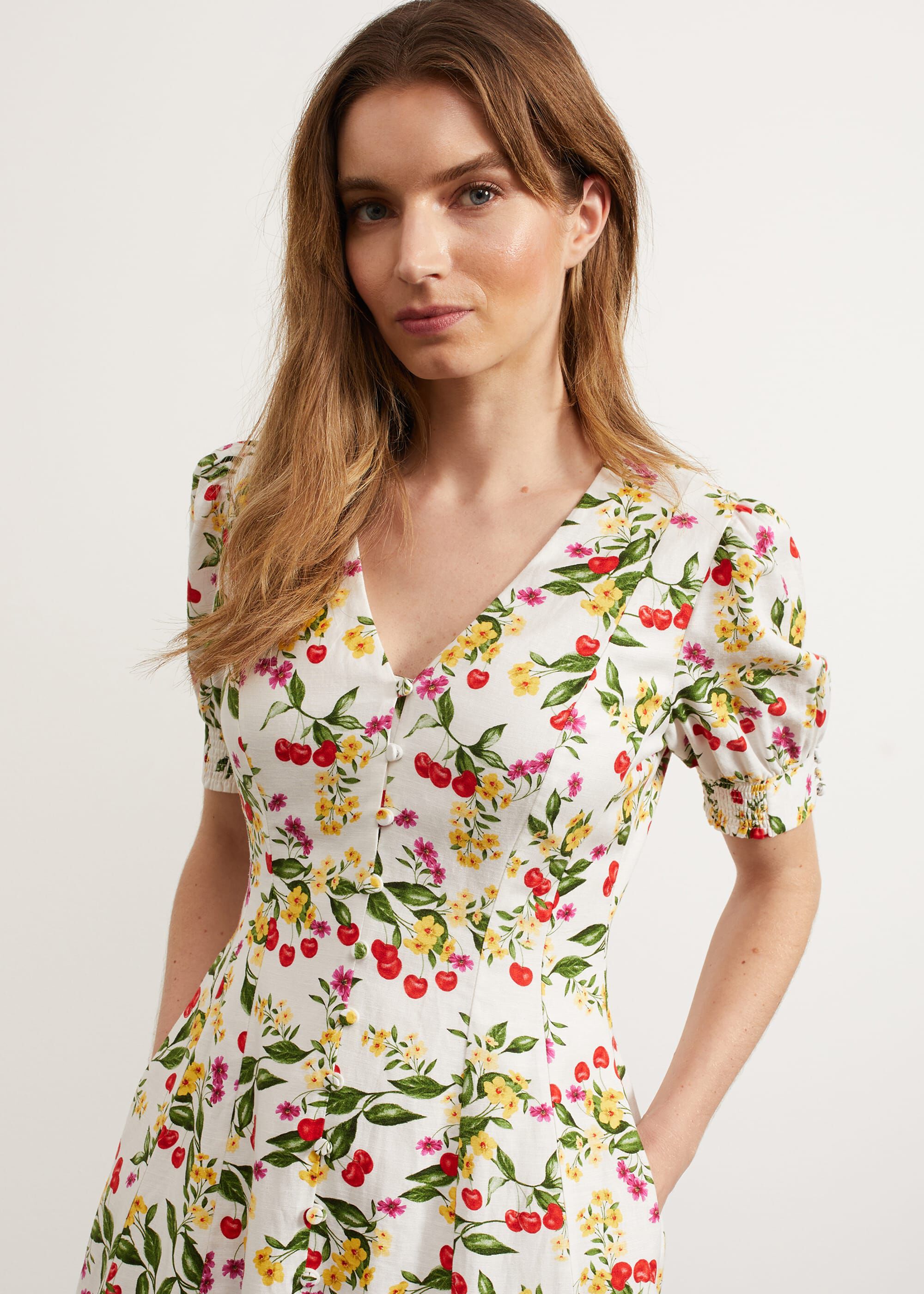 Coniston V Neck Mini Dress | Hobbs US |