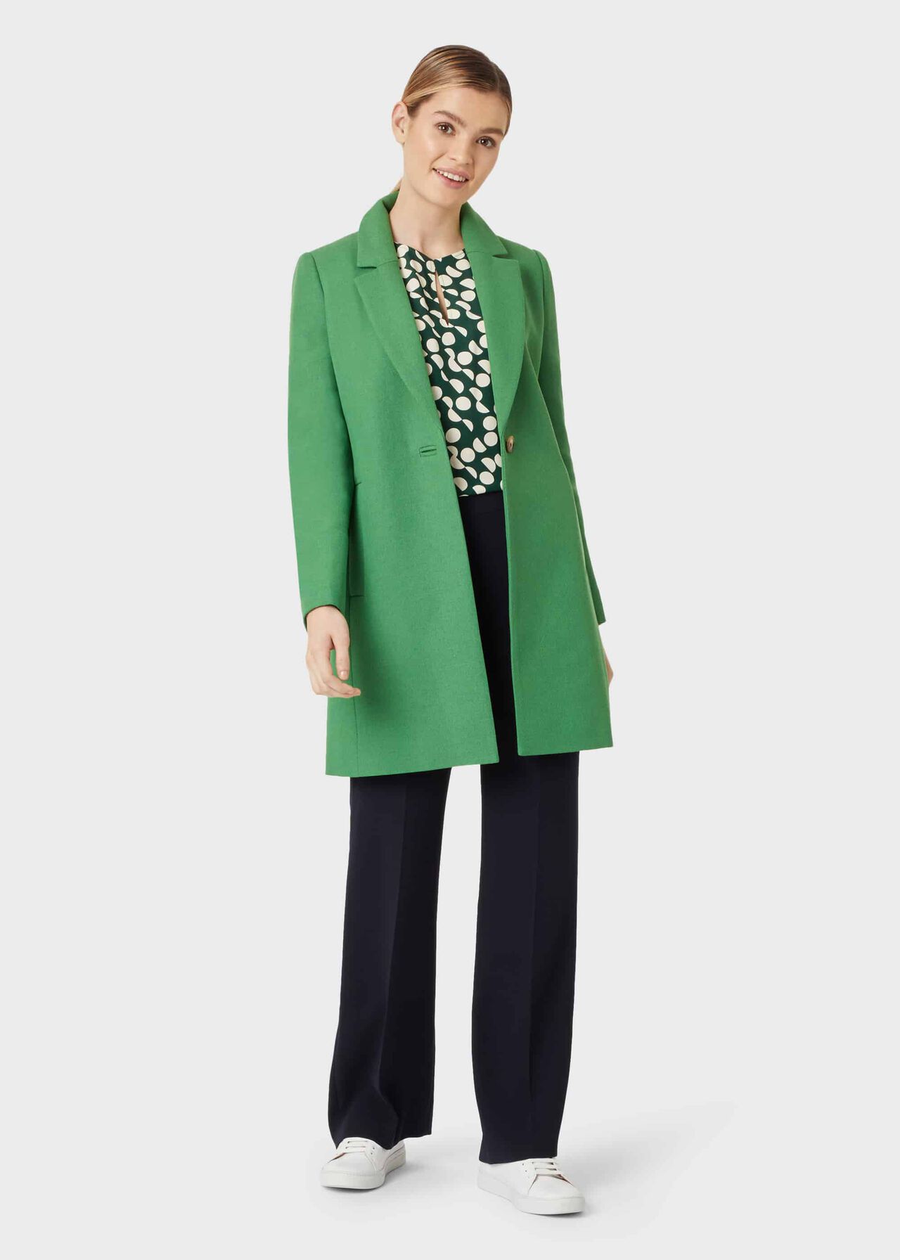 Camellia Coat, Green, hi-res