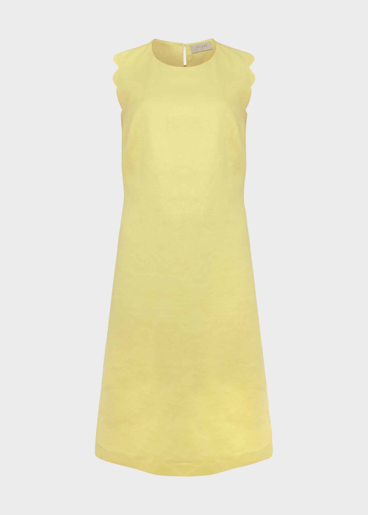 Kira Linen Shift Dress, Yellow, hi-res