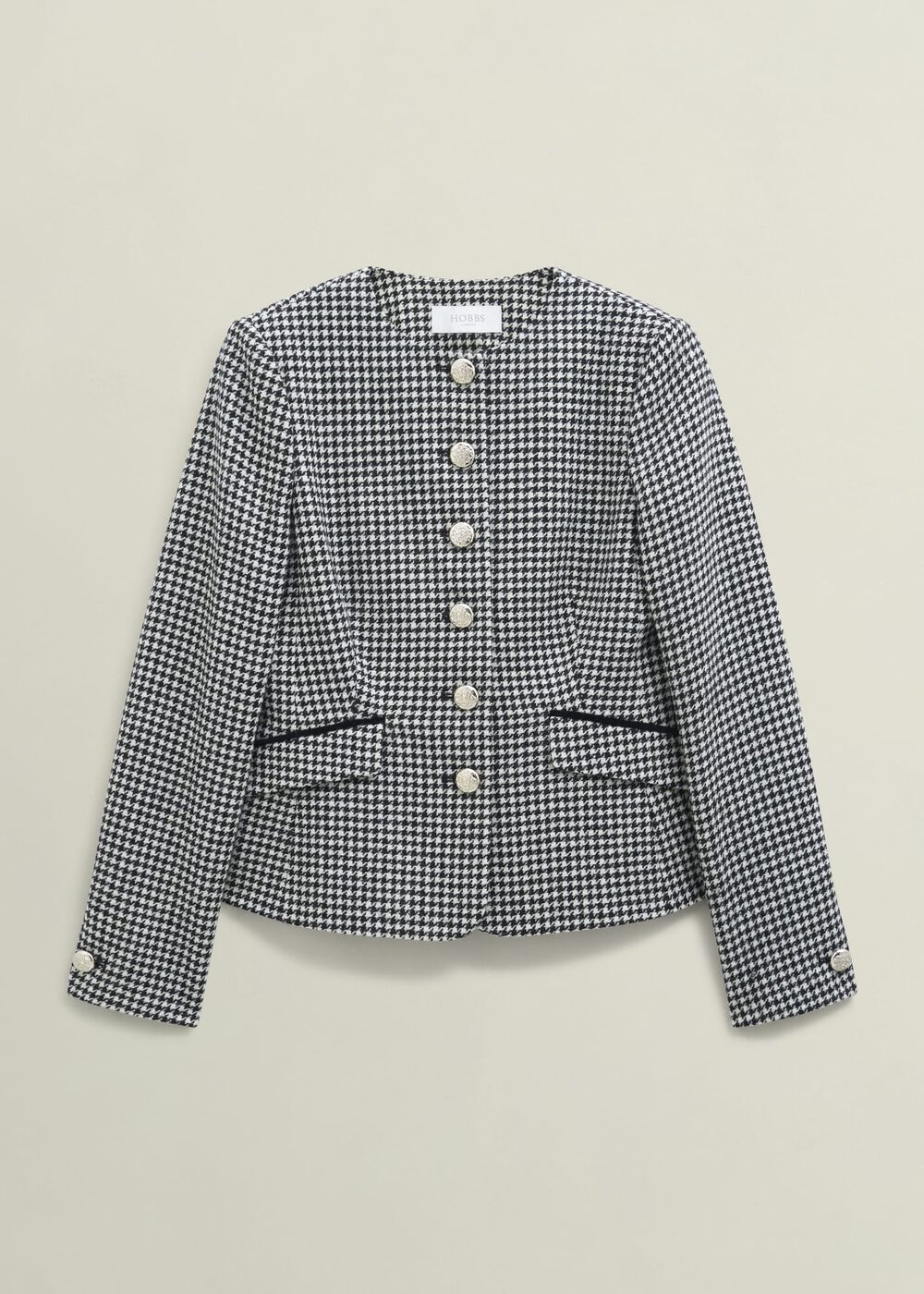 Dolly Wool Jacket, Black White, hi-res