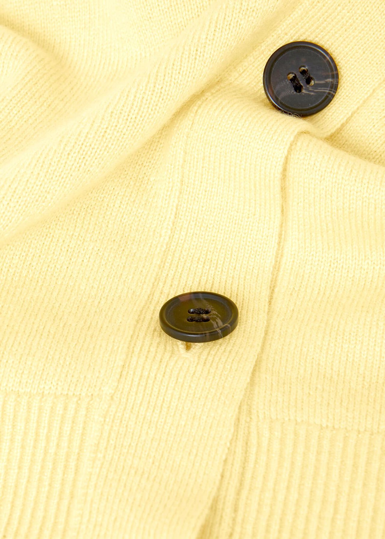 Lydia Button Jumper With Cashmere, Lemon Zest, hi-res