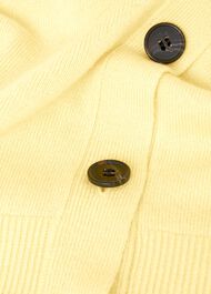 Lydia Button Jumper With Cashmere, Lemon Zest, hi-res