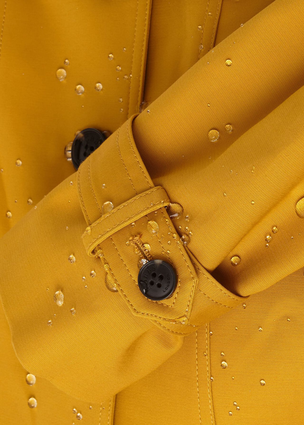 Ella Water Resistant Trench Coat, Gold, hi-res