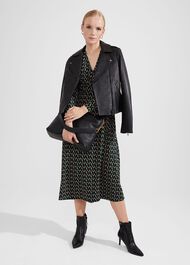 Katalina Jersey Dress, Black Multi, hi-res
