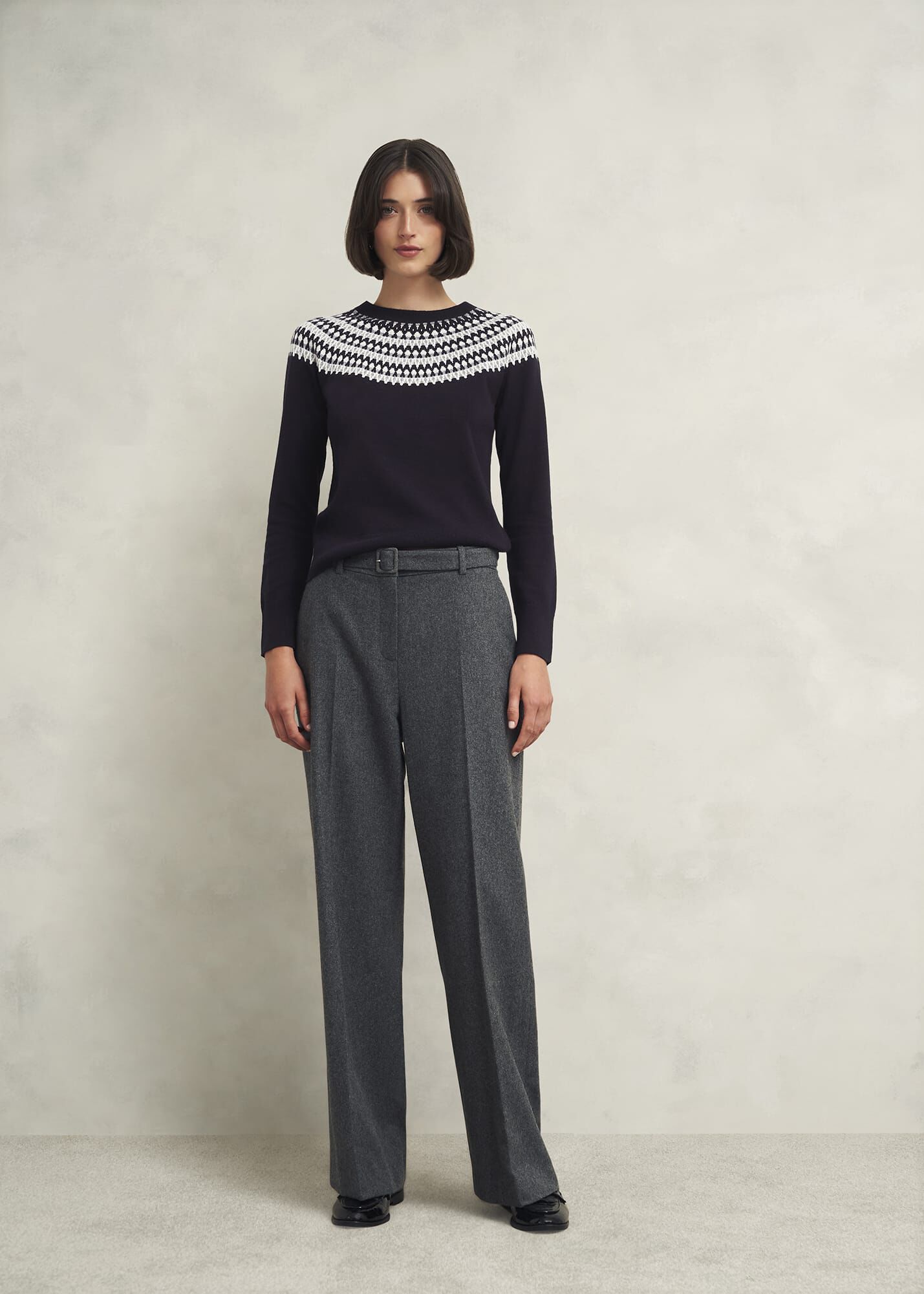 ホブズ HOBBS GRETA FAIRISLE PULLOVER （NAVY MULTI） HOBBS（ホブズ） GRETA FAIRISLE PULLOVER （NAVY MULTI）